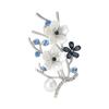 Alloy Rhinestone Peach Branch Brooch Accent Light Luxury Lapel Pin Elegant Versatile Women's Clothing Accessory PD2531