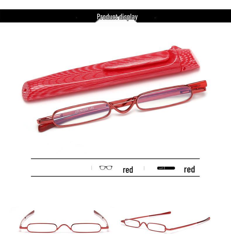 Ultralight Unisex Mini Pen Clip Anti-Blue Light Reading Glasses