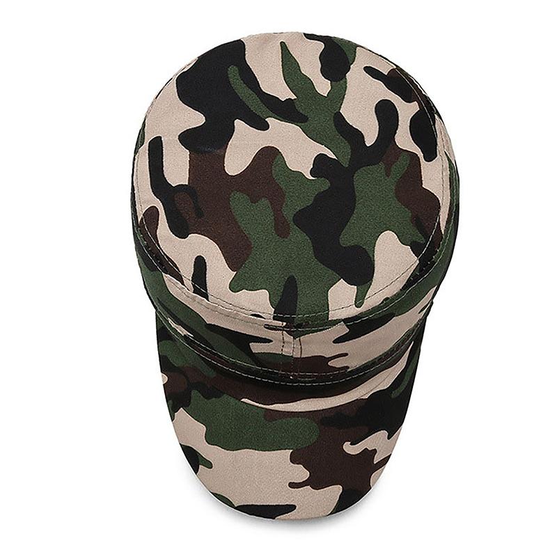 Camouflage Baseball Cap Hat Men Women Tactical Flat Cap Hat Outdoor Sports