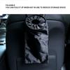 Car Garbage Bag Foldable Oxford Cloth Multifunction Ingenious Hanging Car Trash Bag Black Black