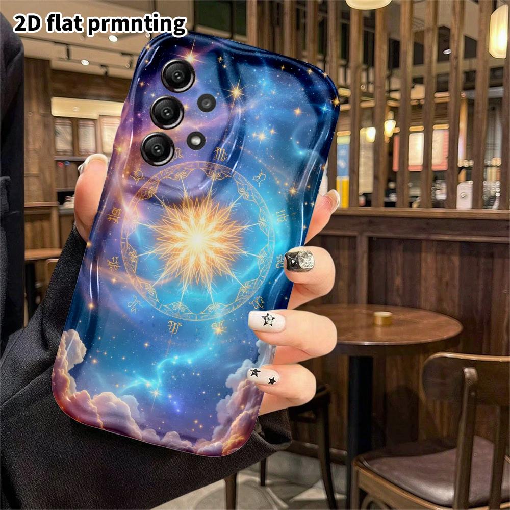 Phone Case: 2D Flat, Suitable for Samsung Galaxy A34 A35 M05 M06 S20 S22 S21 FE Plus 5G Protective Case, Magical Starry Sky, Perfect Holiday Gift for