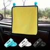 4pcs Portable Car Suction Cup Clip, Car Interior Window Suction Cup, Detachable Bracket for Sun Visors, Curtains, Towels, and Receipts