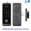 Fingerprint Glass Door Lock Bluetooth Sliding Glass Door Smart Lock Electronic Rfid Card Lock Hahalock APP Control