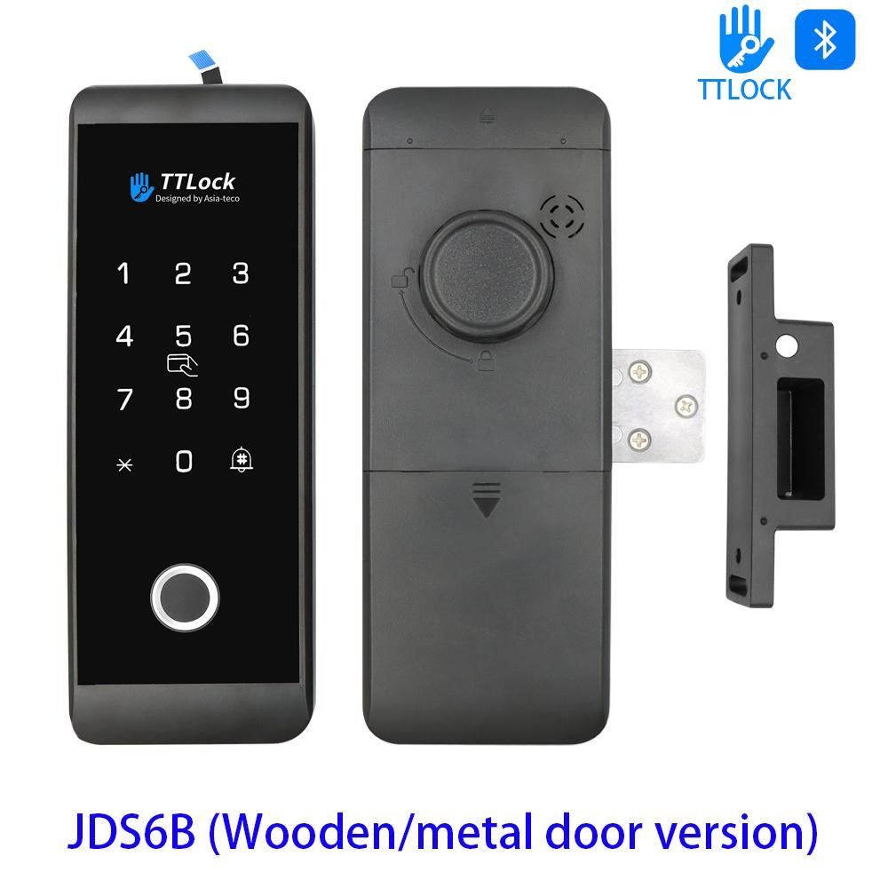Fingerprint Glass Door Lock Bluetooth Sliding Glass Door Smart Lock Electronic Rfid Card Lock Hahalock APP Control