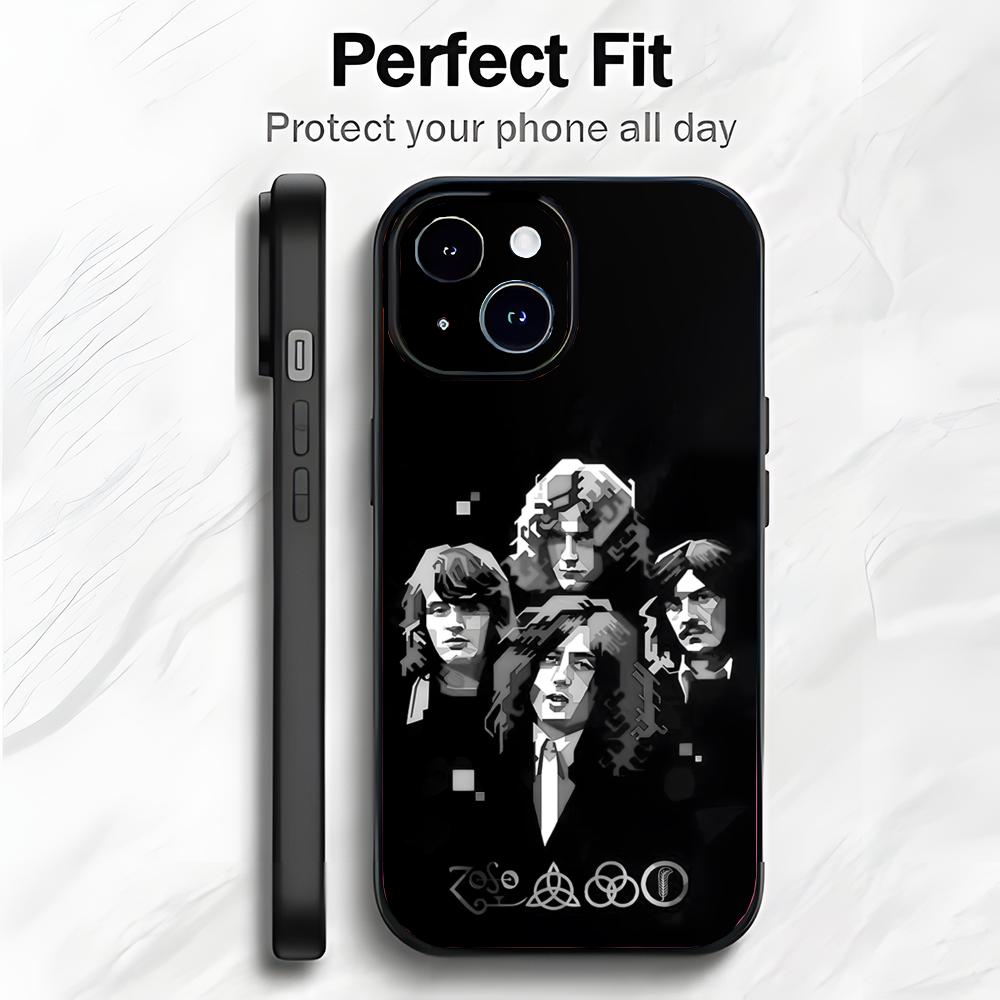 Rock Iconic British Band L-Led Zeppelin Phone Case Phone Case Soft Packaging Lightweight For iPhone17 16 15 14 13ProMax