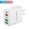 80W USB Charger PD Fast Charging Type C Mobile Phone Adapter For iPhone 15  Quick Charge EU/US/UK Plug Wall Charger