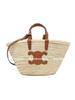 Geflochtene Handtasche mit Schultergurt, Crossbody-Tasche für Damen, Braun 113832CGG-04LU
