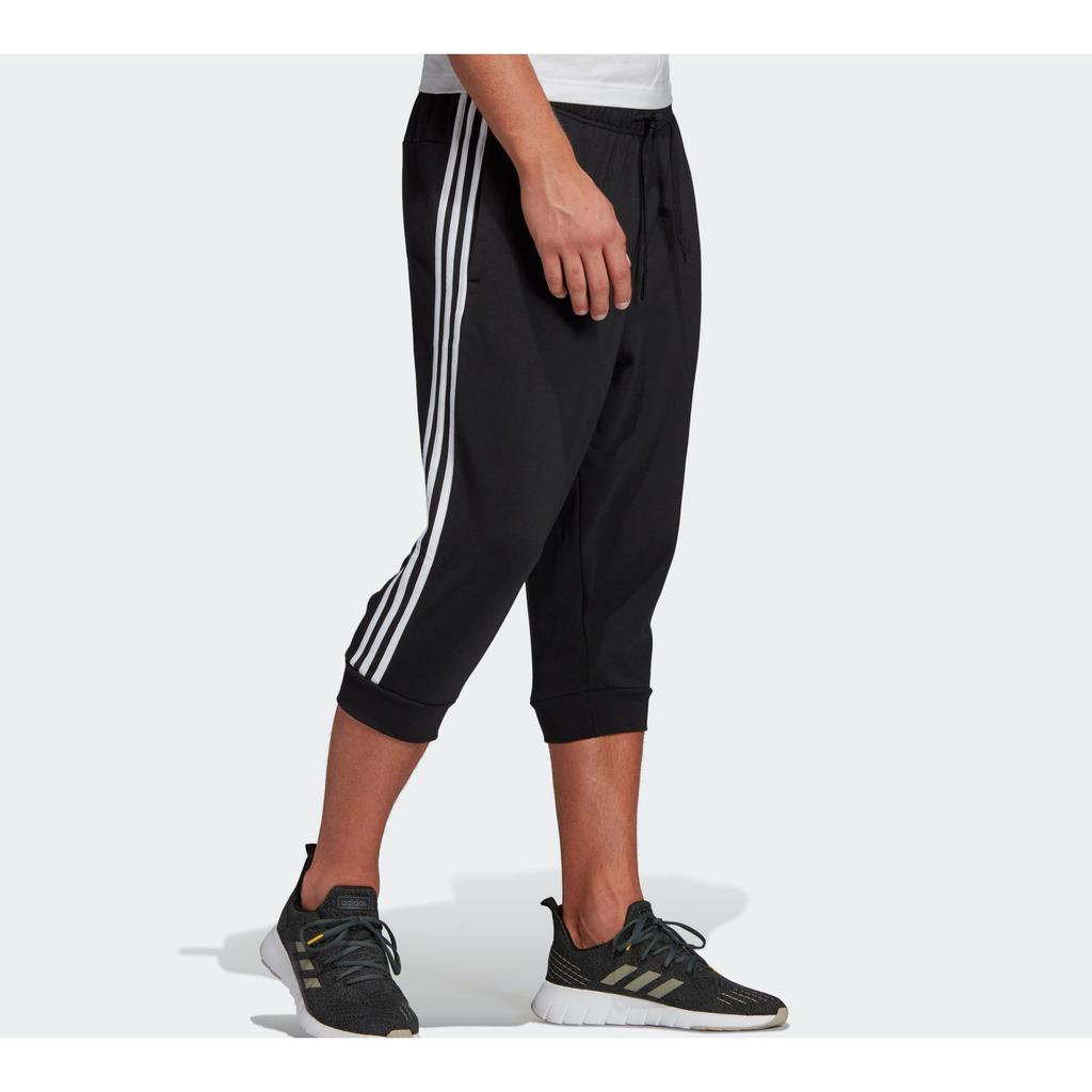 adidas Luźne spodnie dresowe z krótkim rękawem Męskie Czarne DU7824