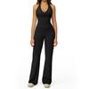 JYL Quick Dry Brushed Yoga Set Hollow Back High Waist Outfit