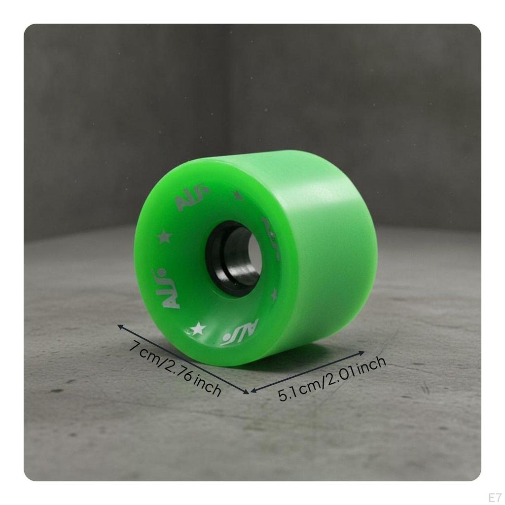 Ruota Skateboard Morbida 80A Corsa Fluida Carving Opaco Poliuretano HighSpring