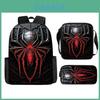 Spiderman Kids Backpack Set With Breathable Oxford Fabric For School Use
