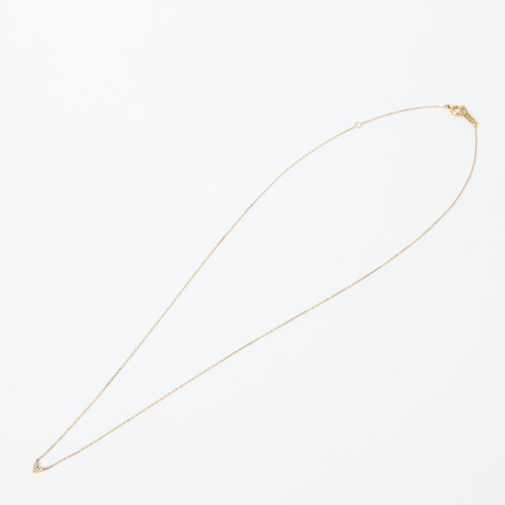 AHKAH K18 Laura Heart Diamond Necklace Yellow GoldUsed