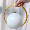 Spherical Banquet Bag For Women Trendy Electroplated Handle Pvc Mini Handbags Bowling Bag Female Luxury Purse Evening Clutch
