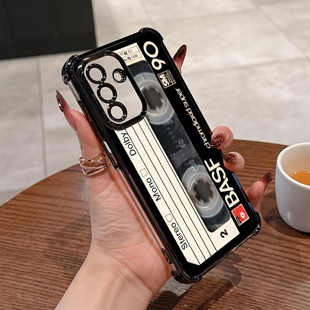 Retro style cassette pattern phone case suitable for Samsung for galaxy S26 S25 S24 S22 S21 S20 FE Ultra Plus 5G anti drop