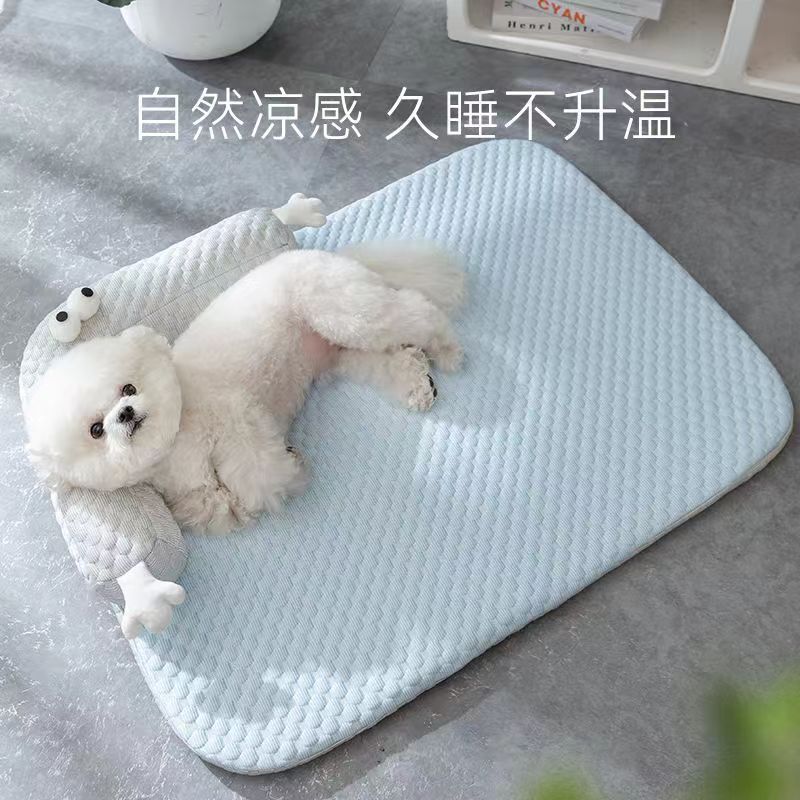 Dog and Cat Spring and Summer Bingdoudou 3D Cool Mat Dog House and Cat Nest Small and Medium-sized Large Teddy Pet Breathable Mattress