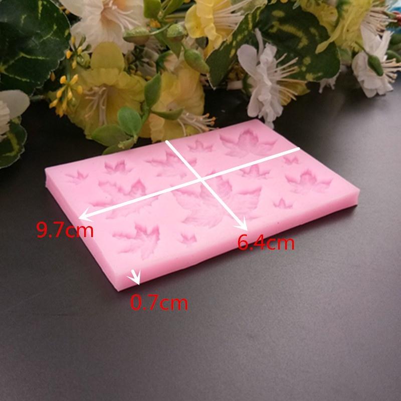 1 Stück Blattform Kuchendekoration Fondant Kekswerkzeuge 3D-Lebensmittelqualität Silikonform Gumpaste Süßigkeiten