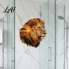 Creative Wildlife Art Stickers Animal Head Wall Sticker Peel And Stick Lion Tiger Owl Leopard Soft Decoration for Home PVC Decal Removable