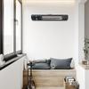 Electric Outdoor Heater with Remote Control 3 Speed IP65 Infrared Patio Heater for Restaurant Backyard