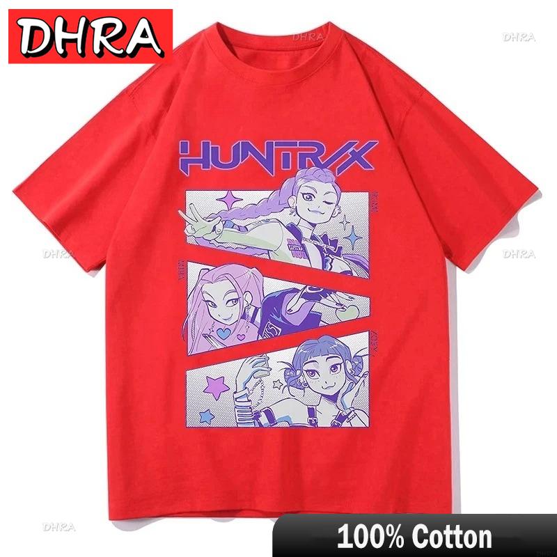 Cute K-pop Demon Hunters Rumi Mira Zpey Film Graphic T-Shirt Men Women Harajuku Y2k Tops Fashion Casual Sweatshirt Unisex Tees