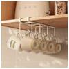 Cup Holder, Holds 8 Cups, Insertable Kitchen Hook, Cup Stand, Glass Holder, Mug Holder, Hanging, Under-Cabinet Storage Rack, Easy Installation, No Dri