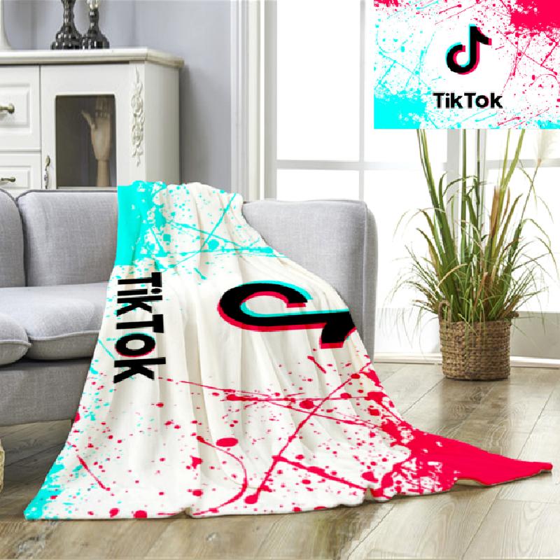 Tik Tok Flannel Blanket Featuring Super Soft Comfort For Cozy Winter Nights For Kids