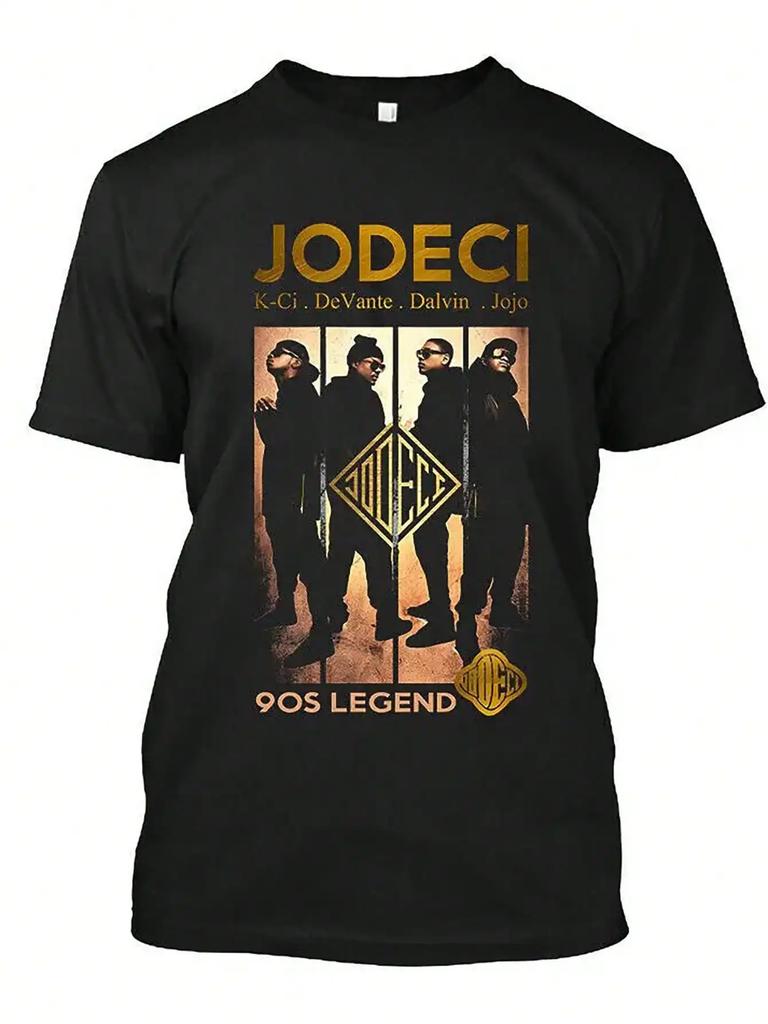 Jodeci S Legend Graphic T Shirt Cotton Casual Crew Neck Slight Stretch Knit Fabric Regular Fit For Adults All Season Tee