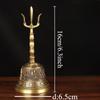 1pc Metal Clock, Taoist Hand Cranked Clock, Buddhist Hall Feng Shui Decoration, Home Decoration, Witchcraft Decor Lucky Bell