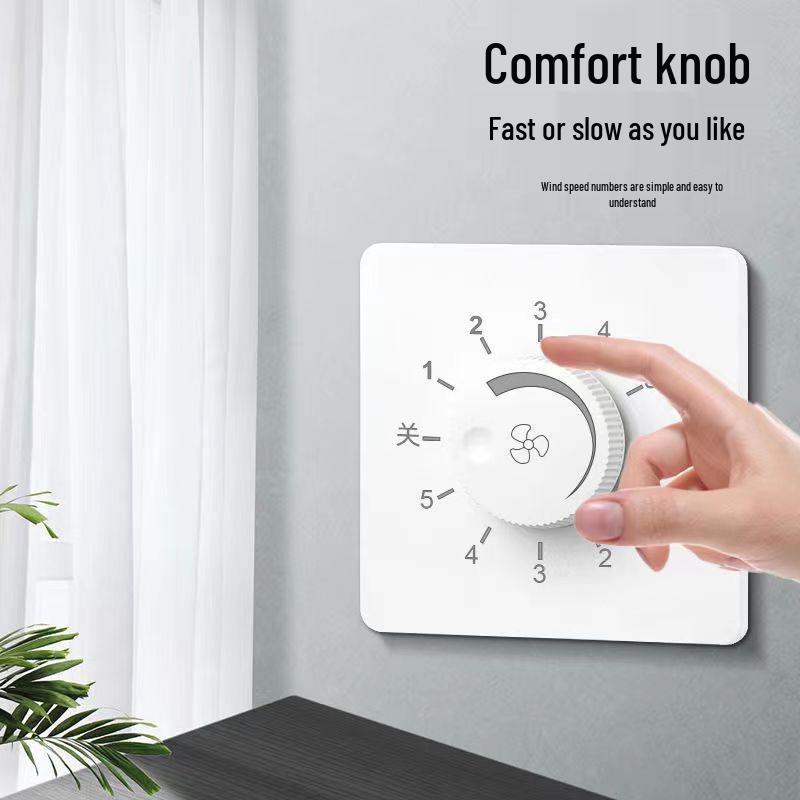 Typ 86 Fünfgang-Einbau-Deckenventilatorregler für Zuhause