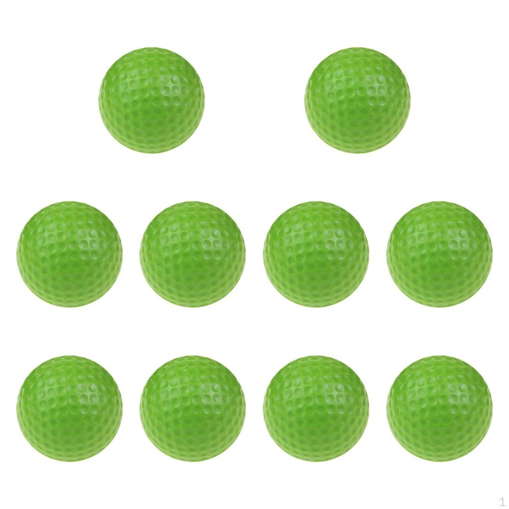 10er-Pack Golf-Übungsbälle, Durchmesser 4,2 cm, ideal für Anfänger zu Hause