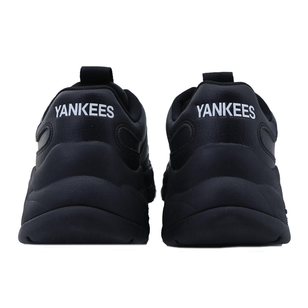 MLB Big Ball Chunky Artificial Leather Cushioning Abrasion Resistant Height Increasing Low Top Chunky Sneakers Unisex 3ASHC101N-50BKS(Team147-)