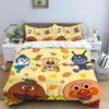 Anpanman Squad Bedding Set Double Twin Full Queen King Kids Bedclothes Duvet Cover Pillowcase Decoration Christmas Gifts