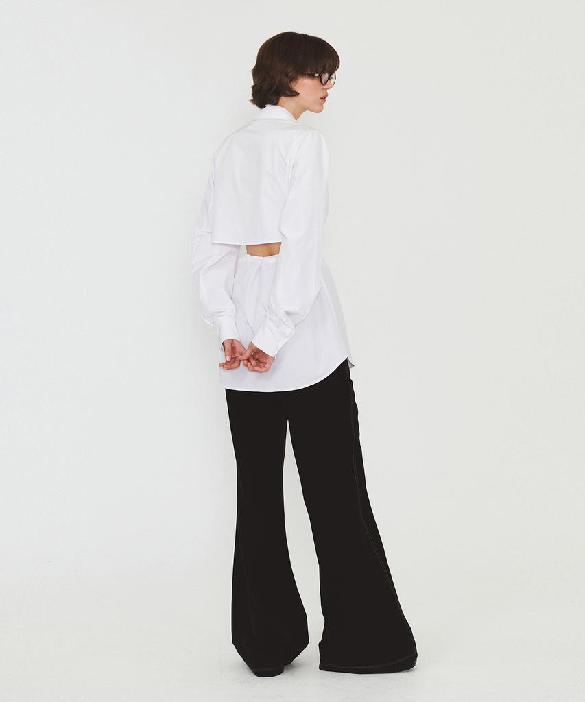 Daiaegeuneol Cotton Belted Shirts (White)