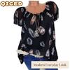 Women's Fashion Casual Short Sleeve V Neck Blouses & Shirts