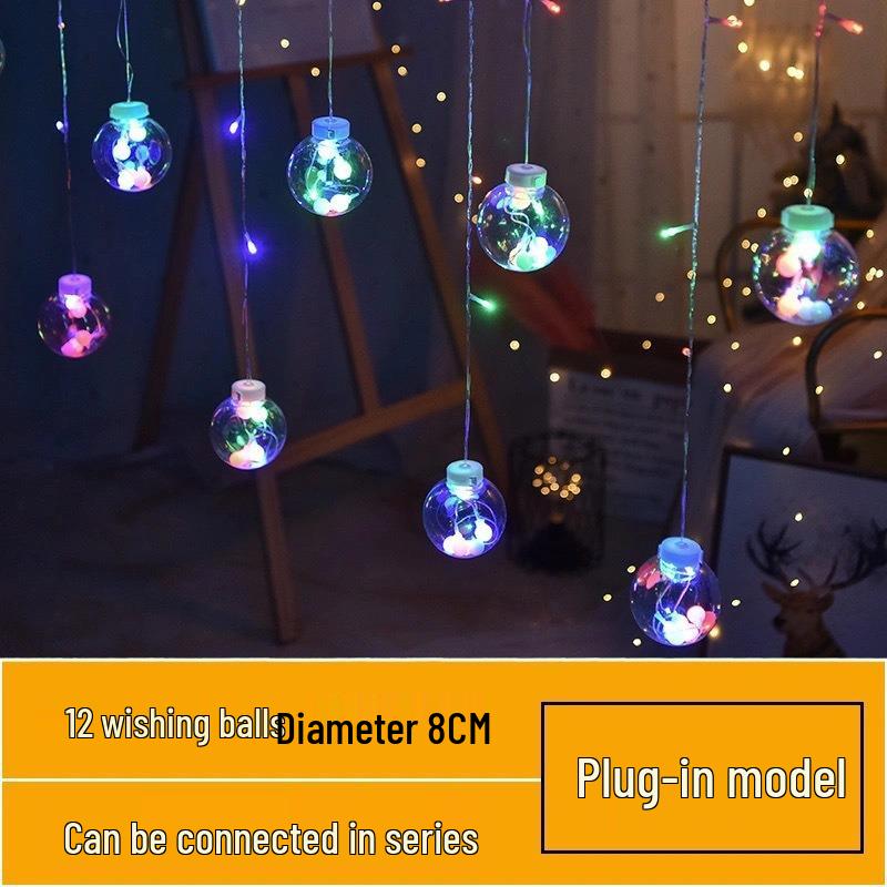 Solar LED Star Curtain Lights for Windows and Courtyard Decor