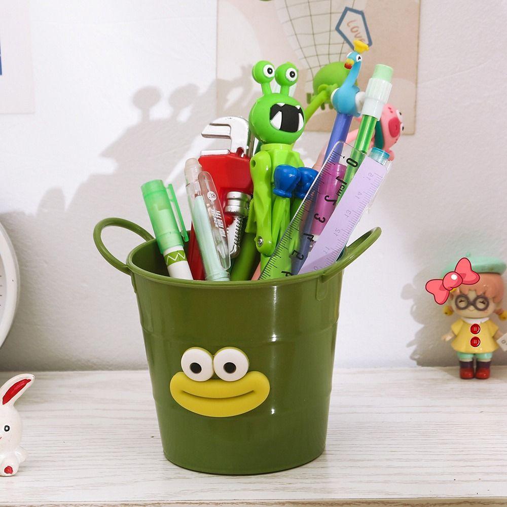 Stor Munne Pennställ Tecknad Pennbehållare Söta Skrivbordsförvaringshinkar Studentpapper