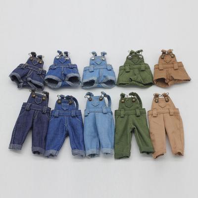 OB11 Doll Clothes Fashion Overalls Trousers Jeans Pants For 1/12 BJD Dolls Accessories Obitsu 11 Accessories Birthday Present