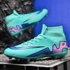 A 2025 high-top football shoe AG long nail TF broken nail youth male student training competition sports shoes