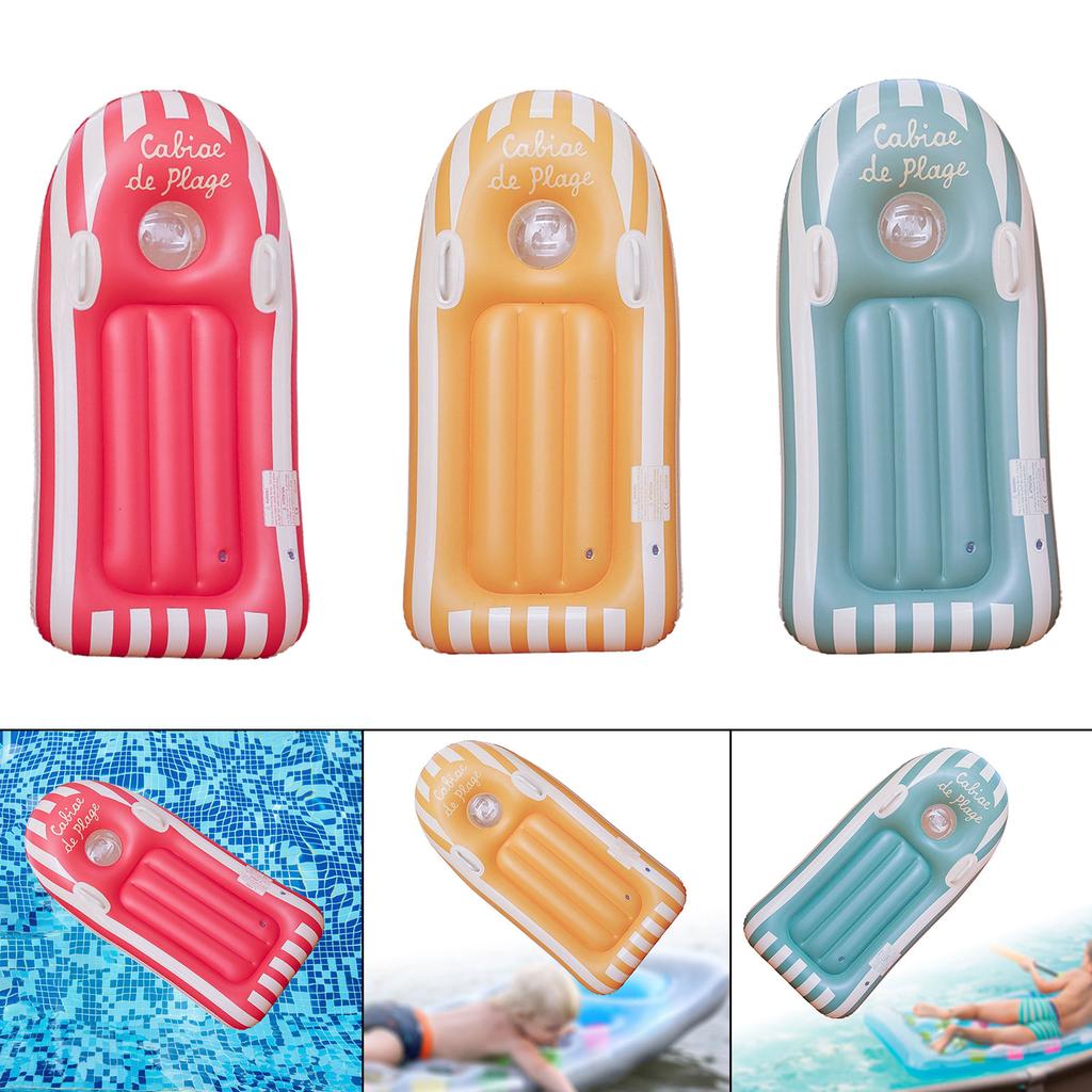 Inflatable Surfboard PVC Surf Body Board with Handles Water Fun Game Accessories for Beach Party Water Entertainment