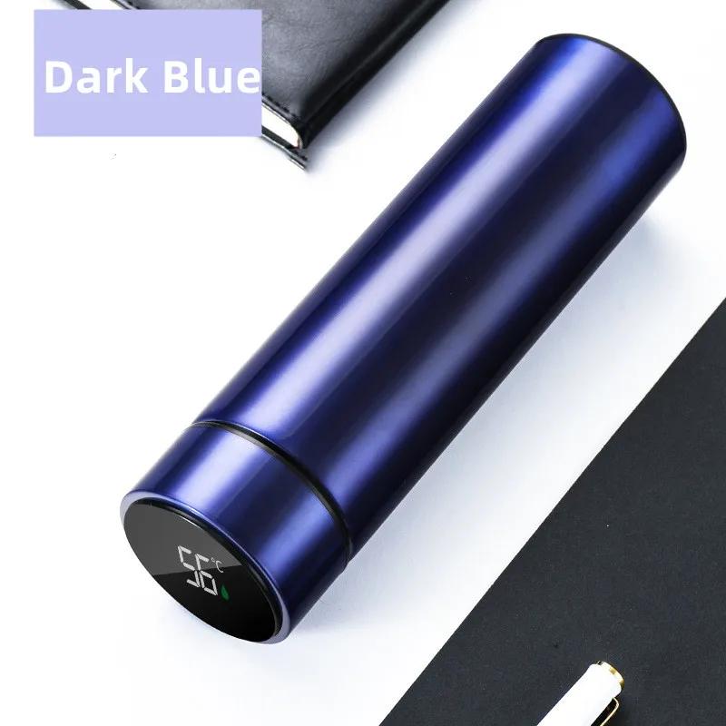 500ml Smart Temperature Display Thermos Cup Cute Children's Student Water Bottle Coffee Mug Stainless Steel Portable Drinkware