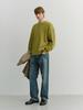 Deonseuteupomaen Buttoned Crewneck Sweater_Unisex_Udsw6A107_Olive