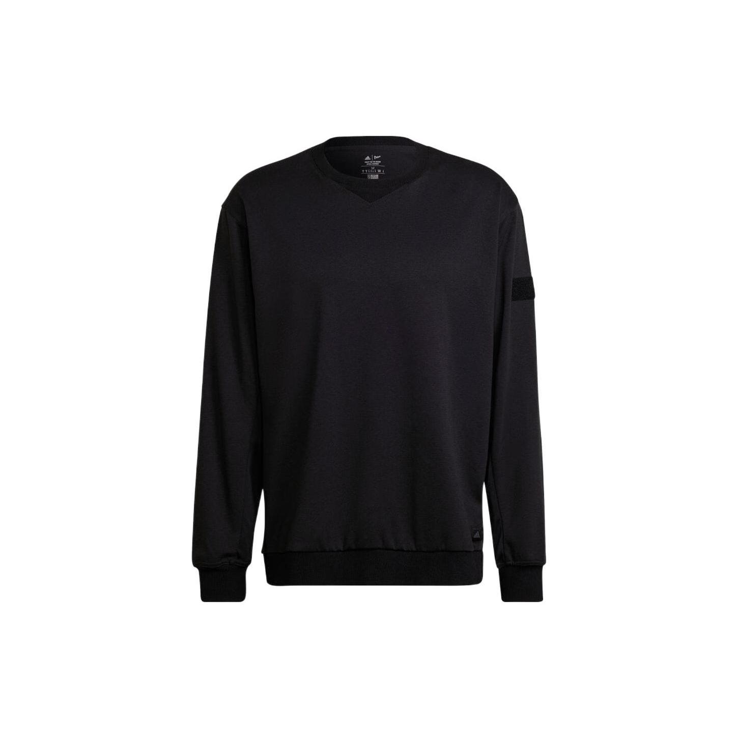 Men s adidas Casual Round Neck Pullover Black HH8114 L