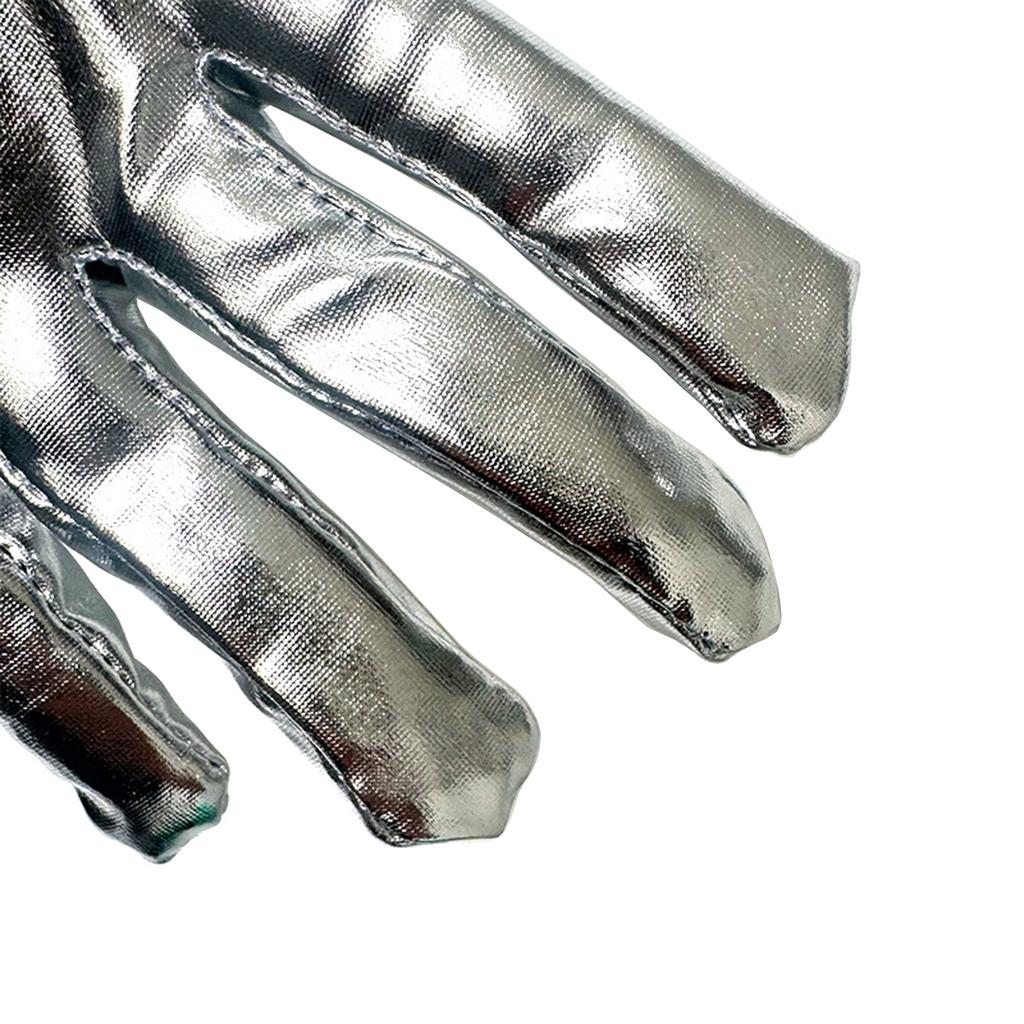 Glitrende sølvhansker med frynsedesign Perfekt for kvinners sceneopptredener og 1920-tallscocktailfester utkledning