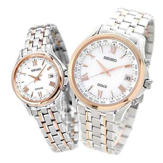 

SEIKO Watch Pair Watch with Pair Box and Wracking Radio Solar SADZ202 SWCW162 [SEIKO] Чоловічі Жіночі