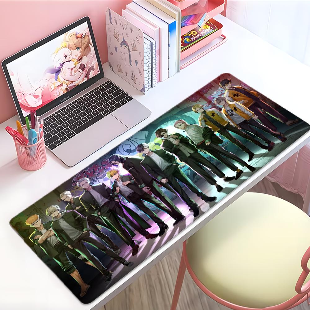 Cool Exciting Anime WWind BBreaker Mouse Pad Large Thick Desk Pad Stitched Edges Gaming Mouse Mat For Pc