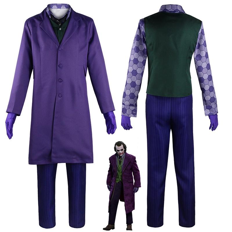 The Dark Knight Joker Suit Coat Cosplay Costume For Halloween And More
