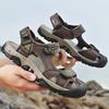 Sommer Übergröße Echtes Leder Herren Sandalen Sommer Herren Strand Sandalen Outdoor Sandalen für Herren