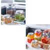 Large Capacity Sealed Glass Jar with Lid Kimchi Jar Miscellaneous Organizer Storage Can  Household