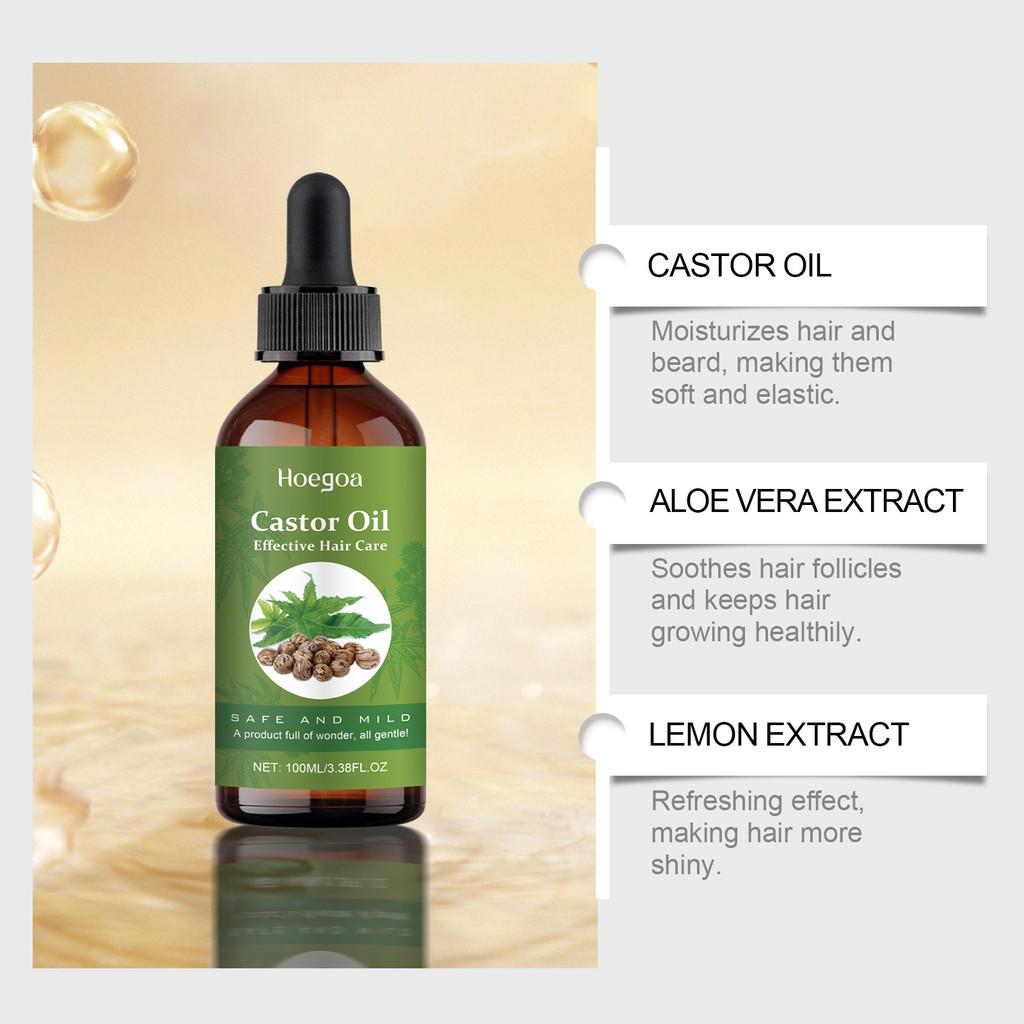 Hoegoa Castor Oil Hair Care Lotion Nourishing Moisturizing Hair Treatment For Shine