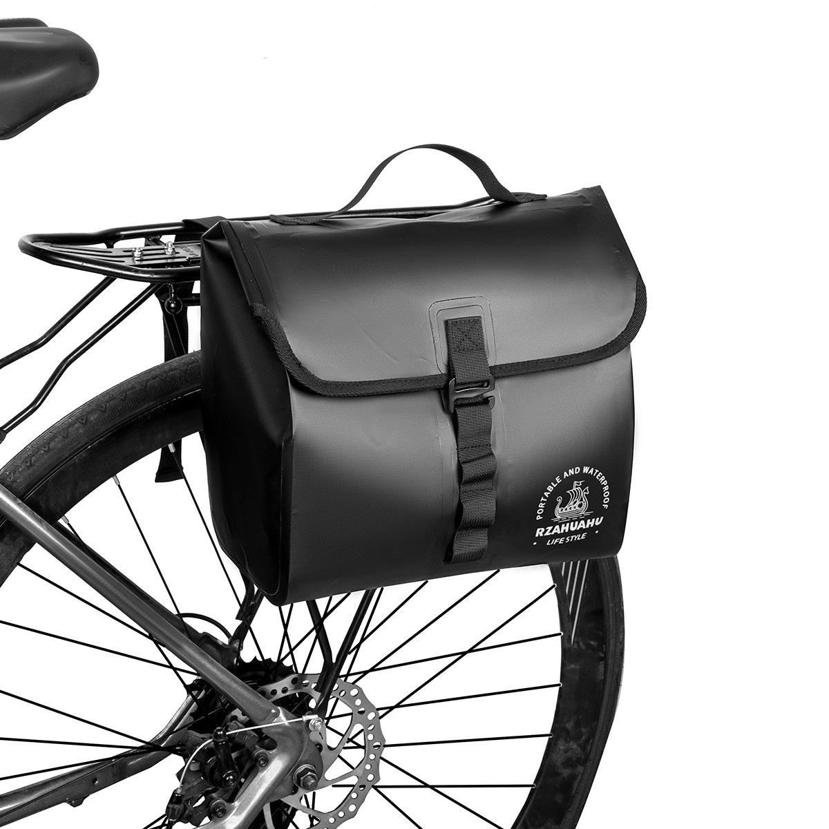 

Bike Pannier Bag Hanging Toolkit Waterproof Travel Cycling Bag Bicycle Rear Seat Trunk Bag Electric Bike Accessories чёрный