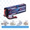 SIGP 2S 7.4V LiPo 6100mAh 70C Hard Case with Dean T Plug for RC Car Truck Boat Vehicle Tank Buggy Racing Hobby